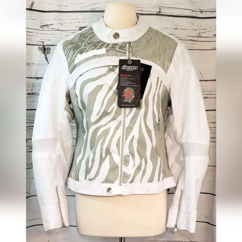 Icon Jacket Hella 2 Motorcycle Riding Jacket, Size Large *NEW!* - Picture 1 of 9
